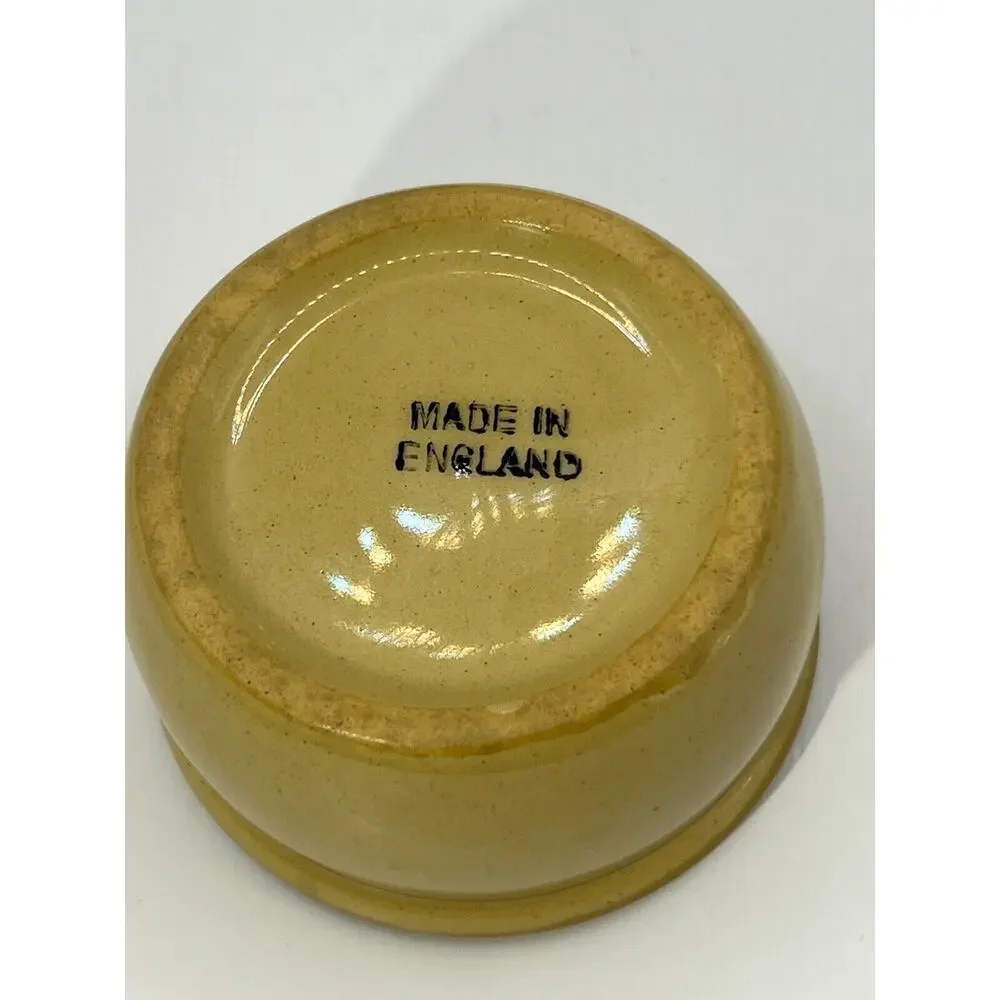 Stoneware Miniature Crock Bowl Earth Brown 2.5in x 1.5in England